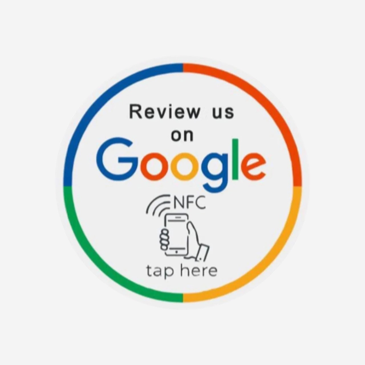 Paper Google Reviews NFC Stickers